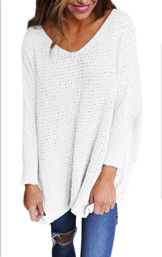 Maglione Lungo Con Scollo A V