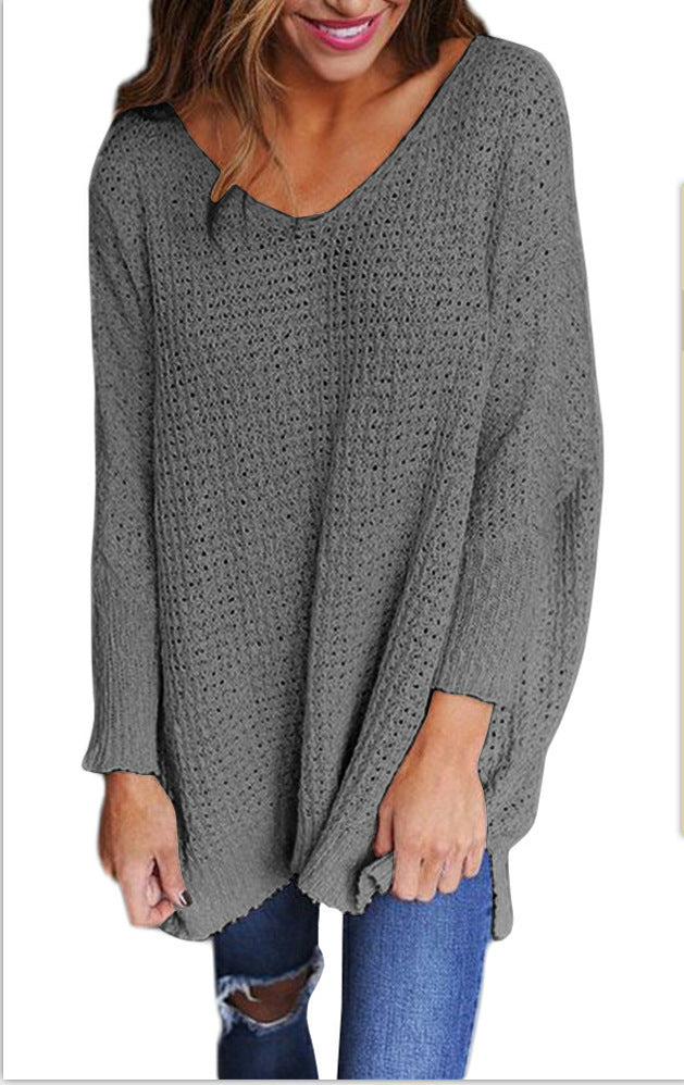 Maglione Lungo Con Scollo A V