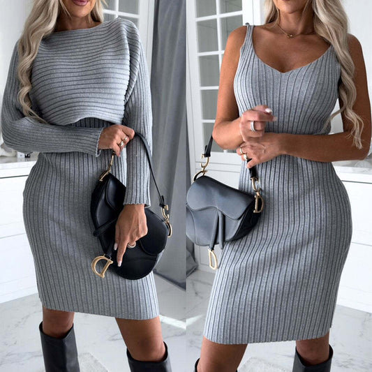 Abito In Maglia In Due Pezzi